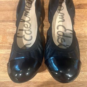 Sam Edelman Women's Black Baxton 2 Cap Toe Ballet Flats Size 10